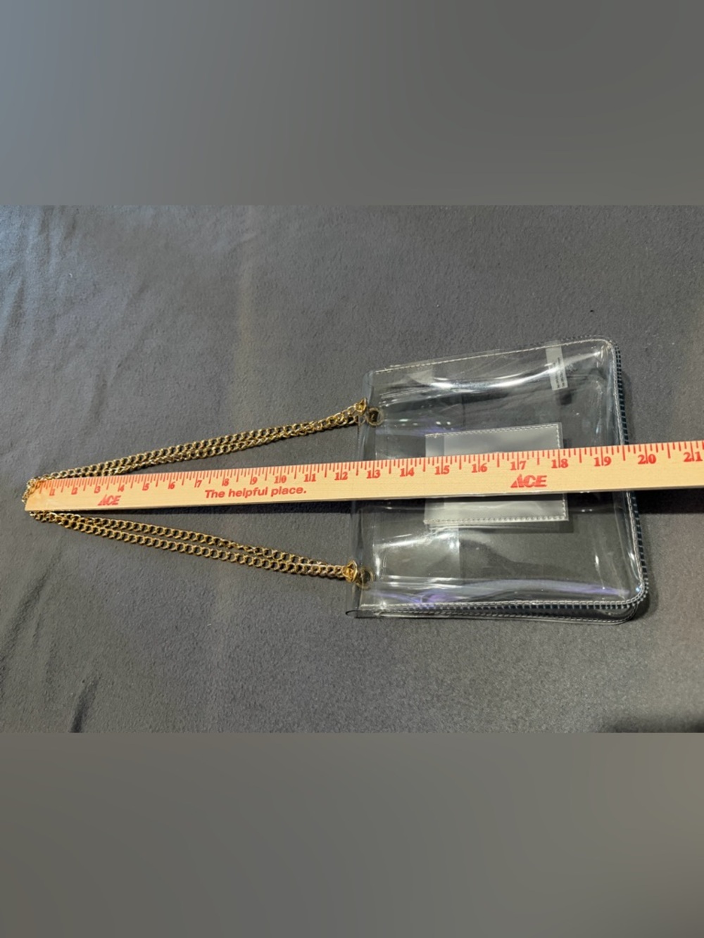 Kendra Scott Clear Chain-Handle Shoulder Bag Purse - Picture 3 of 9